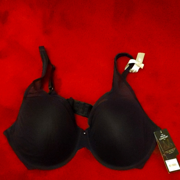 Simply Vera Vera Wang Mesh Overlay Bra - Picture 3 of 9